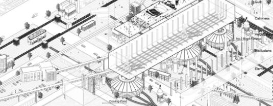 建筑景观城市空间,运用前沿算法与技术搭建元宇宙中心